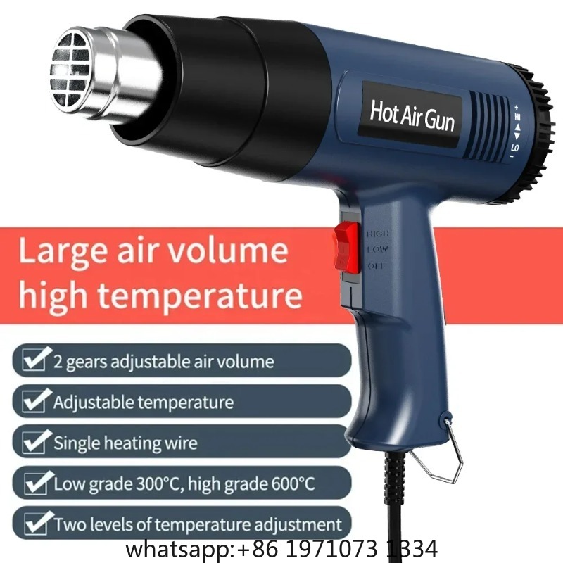 Heat Gun Variable - Pistol Udara Panas 2000W, Temperatur Dapat