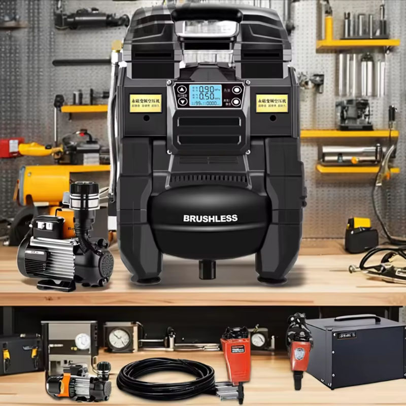 Air Compressor Mini - Kompresor udara portabel bebas minyak, pengecatan