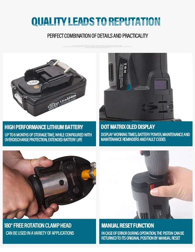 Power Tools Cordless - 2026/Sample Tersedia Zupper PZ-1930 Alat Press