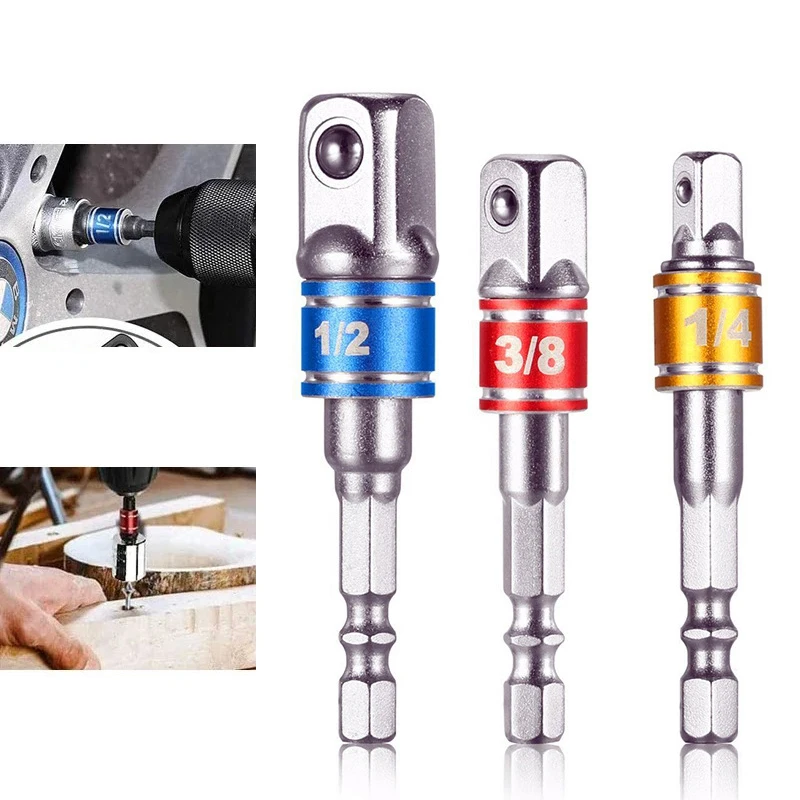 Power Tools Extension - Soket Impact Driver Adaptor Ekstensi Konverter