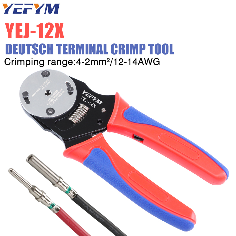 Power Tools Japan - Deutsch Crimp Tool,YEJ-12X/16X/20X tutup barel Crimper:
