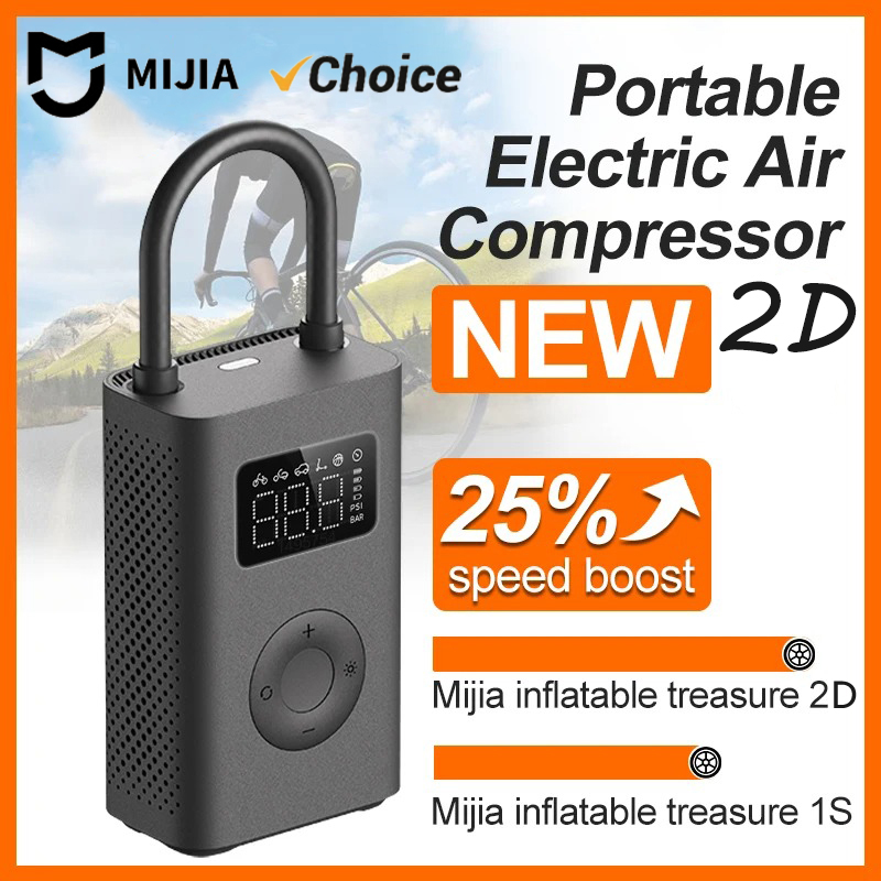 Air Compressor Mini - Pompa Udara MIJIA Asli 2D 25%