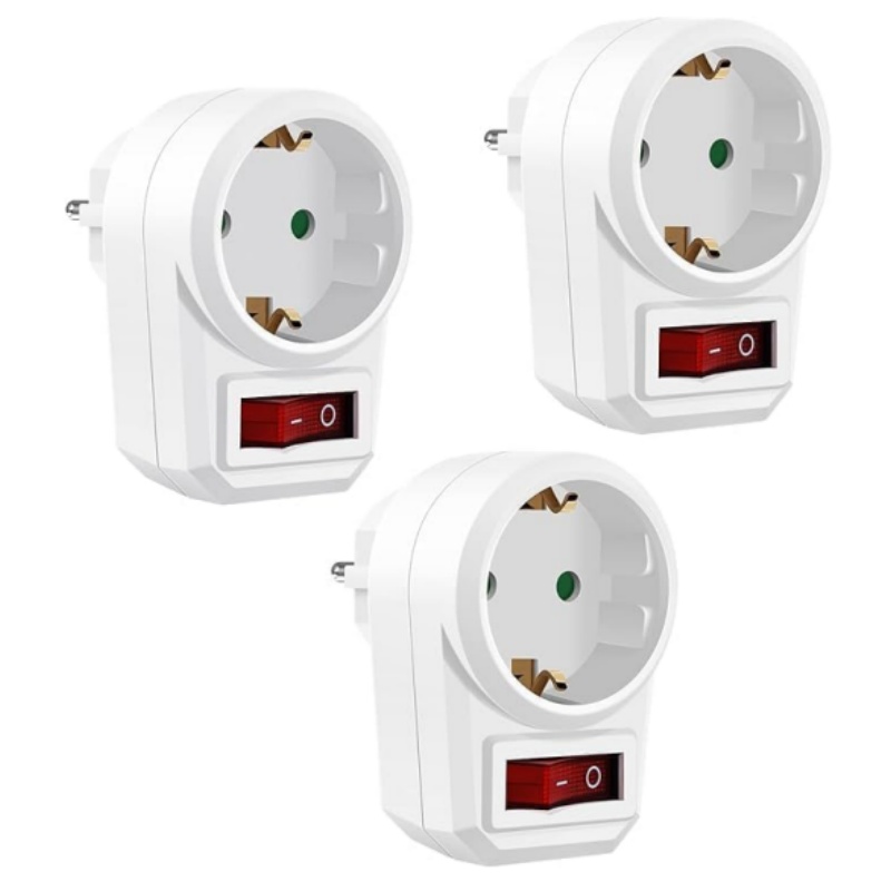 Power Tools Extension - 3 buah adaptor soket EU dengan