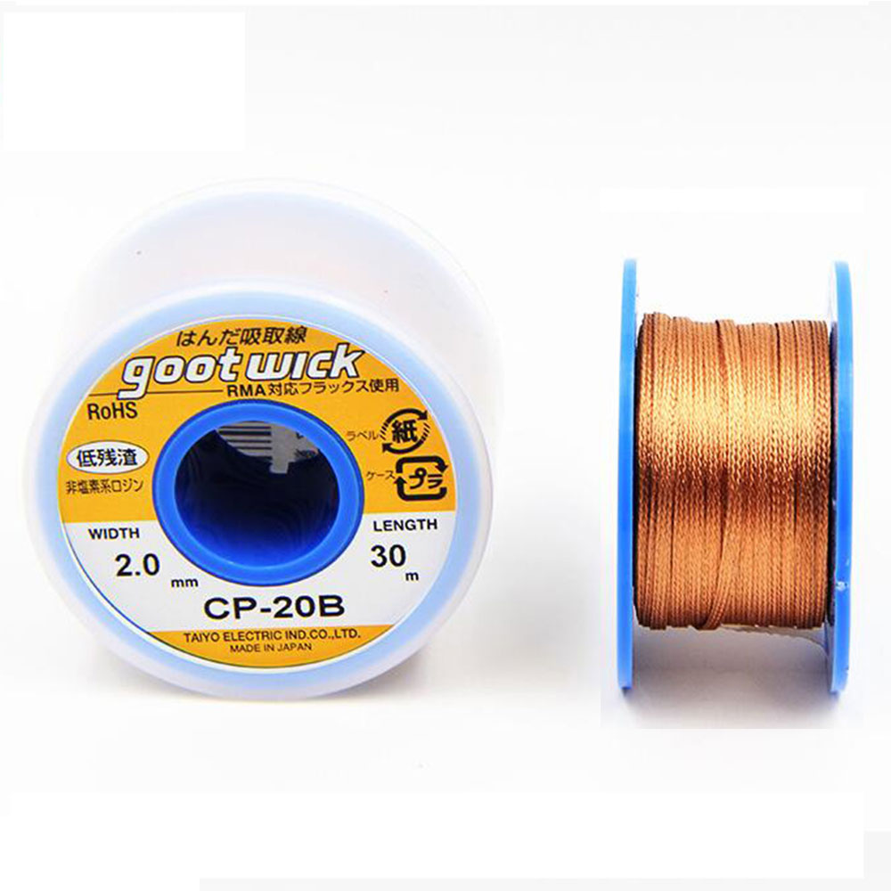 Power Tools Japan - Jepang asli Goot sumbu 30/20/15M Desoldering