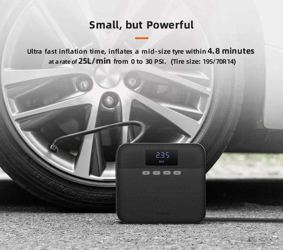 Air Compressor Mini - Kompresor Udara Mobil Lite 70mai Pompa