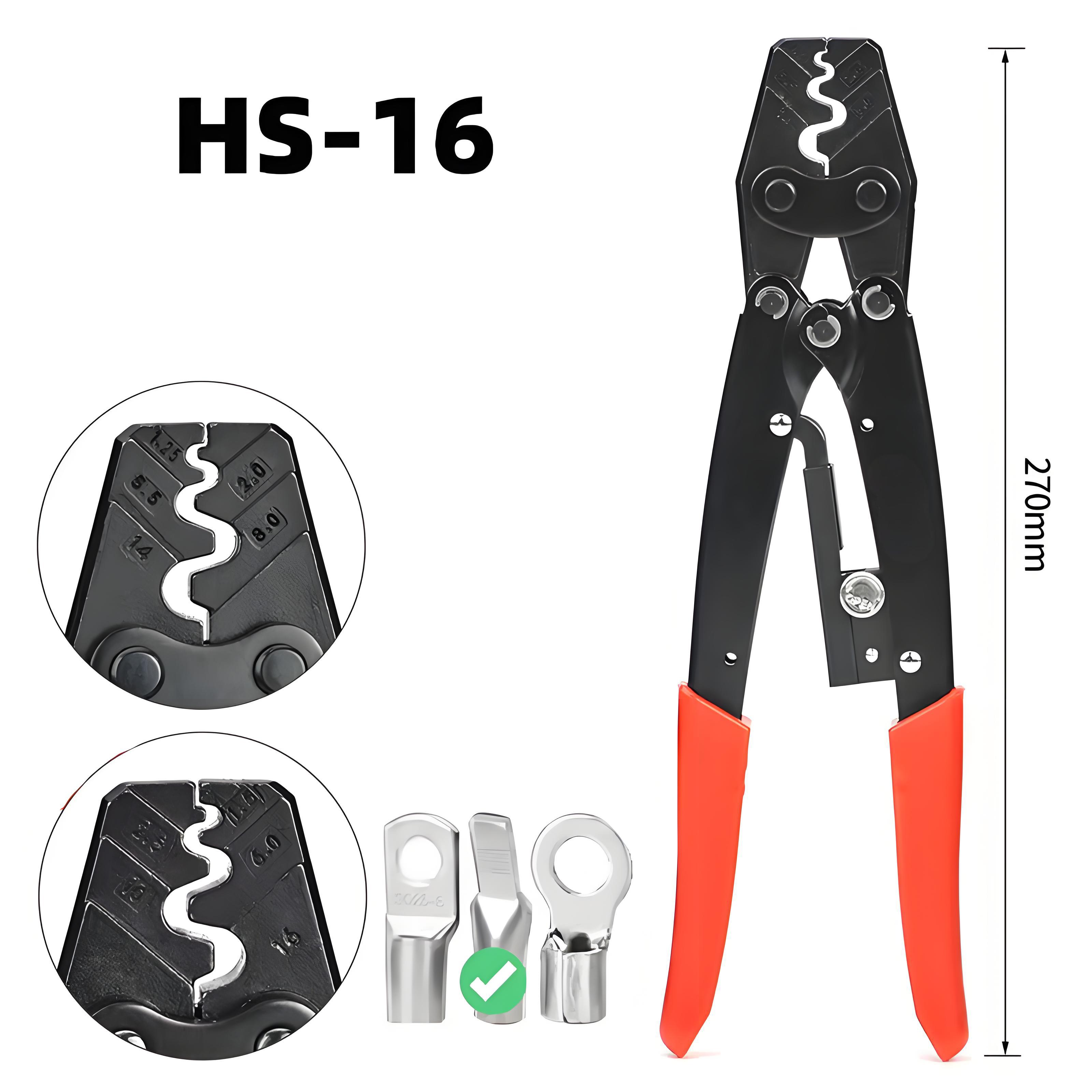 Power Tools Japan - HS-16 Tang Crimper Ratcheting Tang Crimping