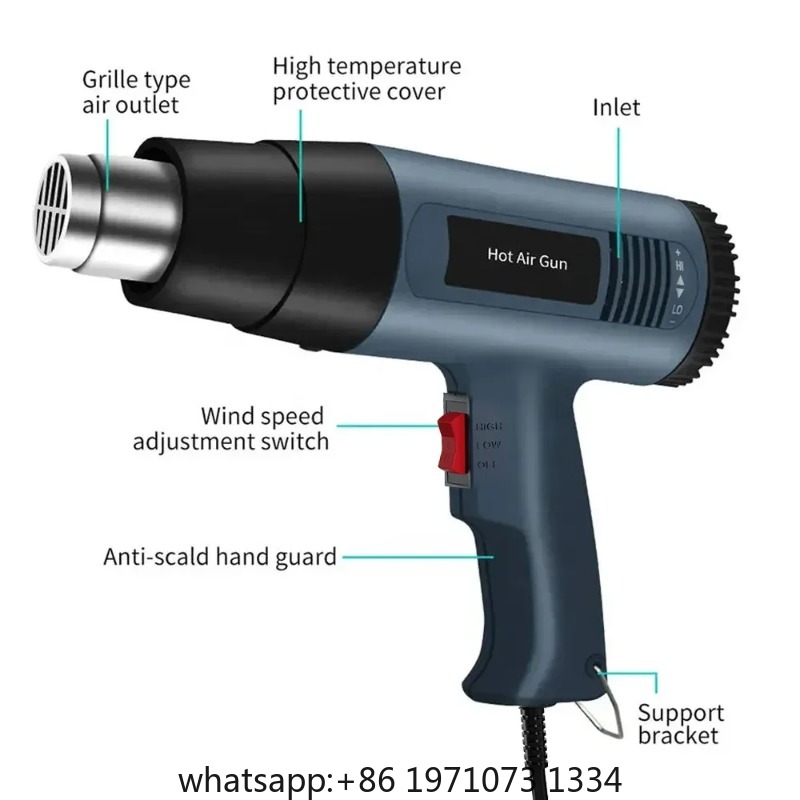 Pistol Udara Panas 2000W, Temp - Heat Gun Variable ulasan dan harga