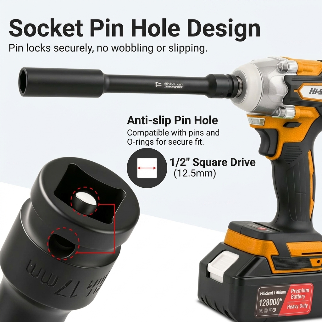 Kunci Soket Impact Ekstra Panj - Power Tools Impact Wrench ulasan dan harga