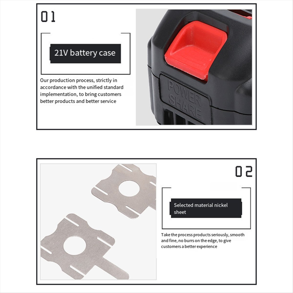 Kotak Penyimpanan Baterai 21V  - Power Tools Tool Box ulasan dan harga