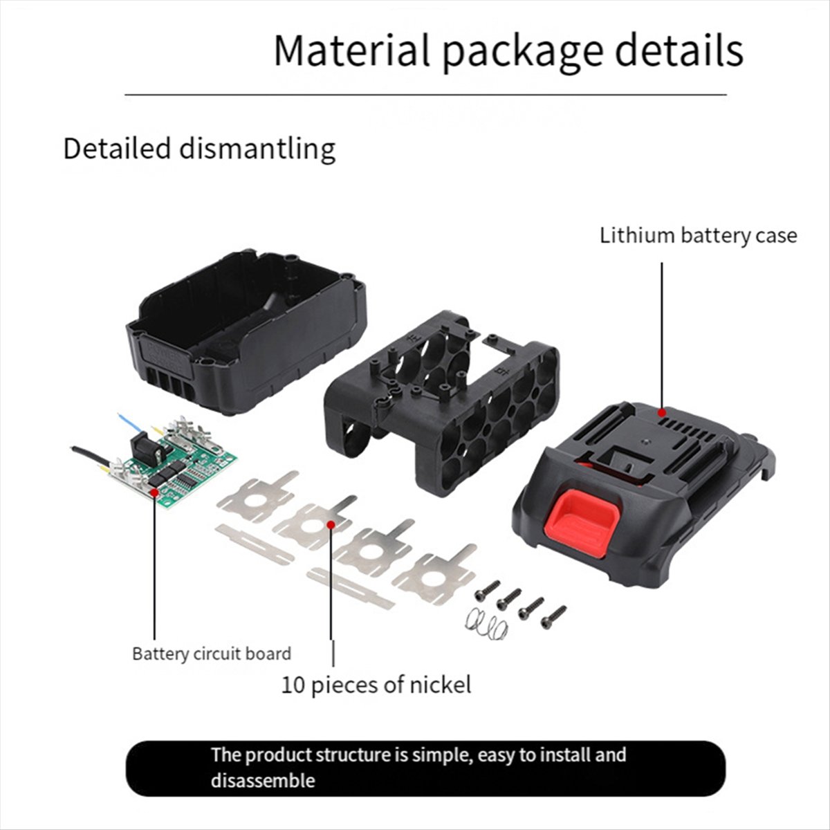 Kotak Penyimpanan Baterai 21V  - Power Tools Tool Box ulasan dan harga