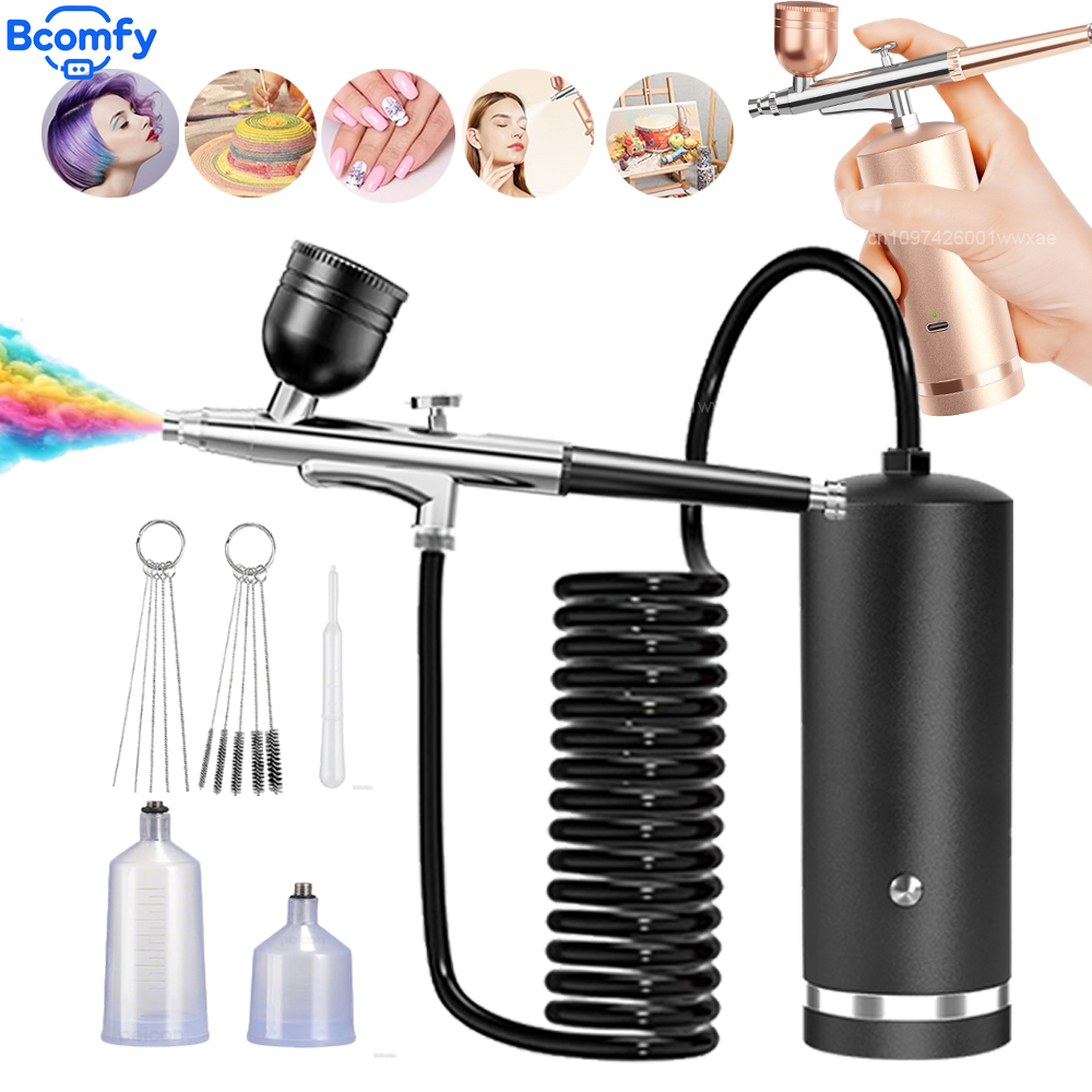 Airbrush dengan Kompresor, Air - Air Compressor Mini ulasan dan harga