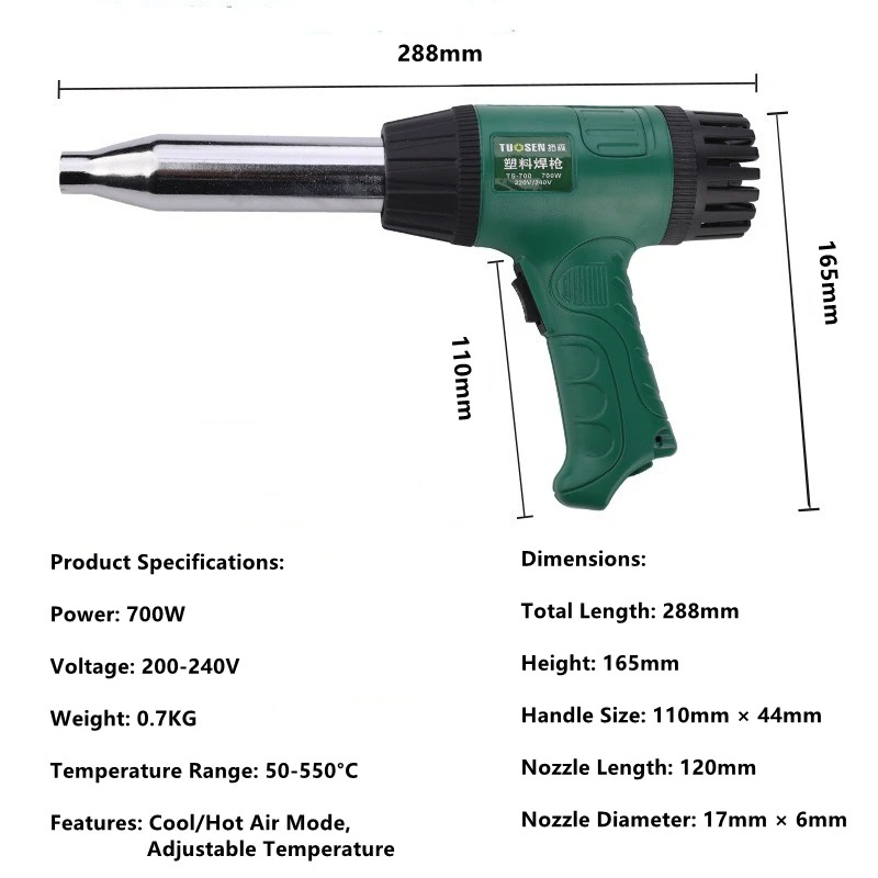 Pistol Panas Suhu Tinggi, Pist - Heat Gun Variable ulasan dan harga