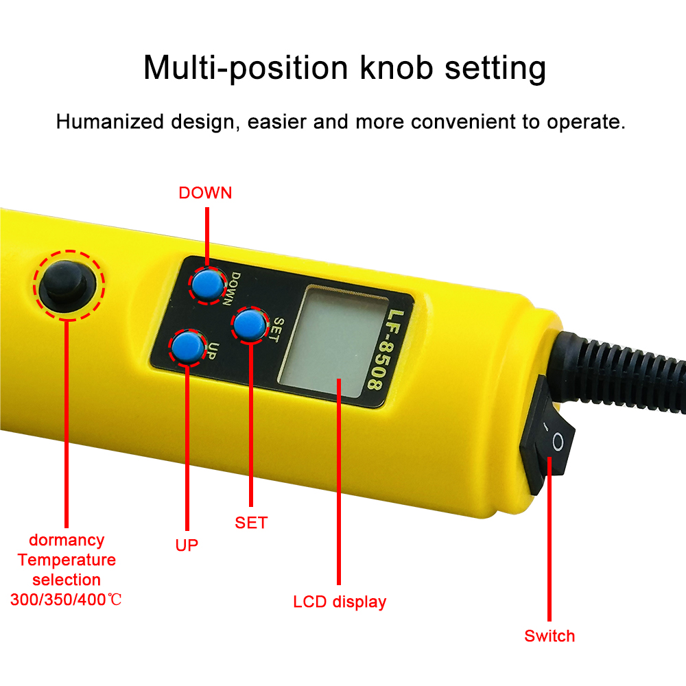 LCD Digital panas pistol udara - Heat Gun Variable ulasan dan harga