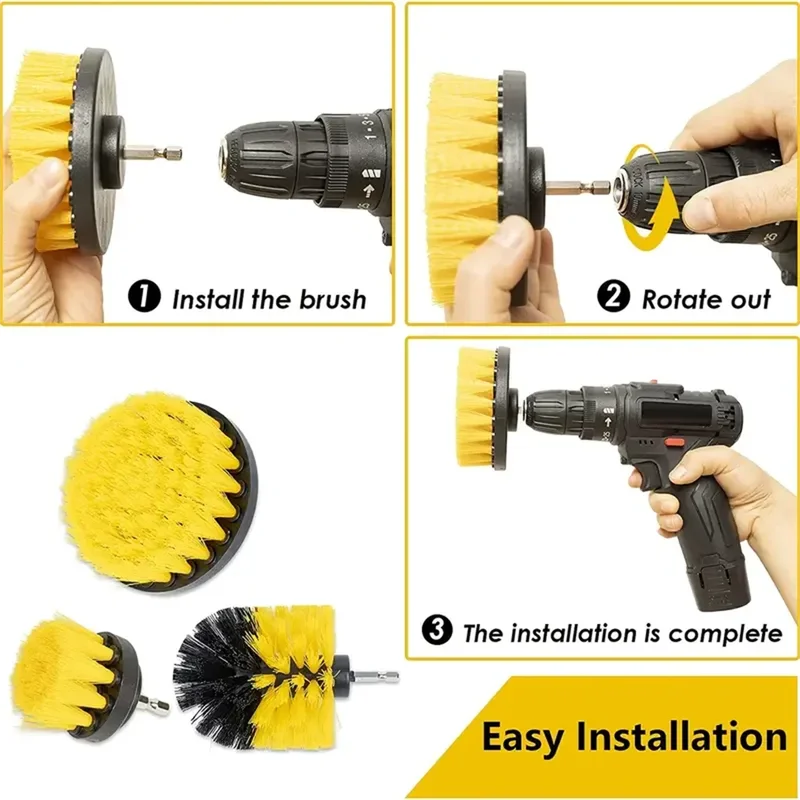 3 pcs/set set sikat bor alat p - Power Tools Kit Set ulasan dan harga