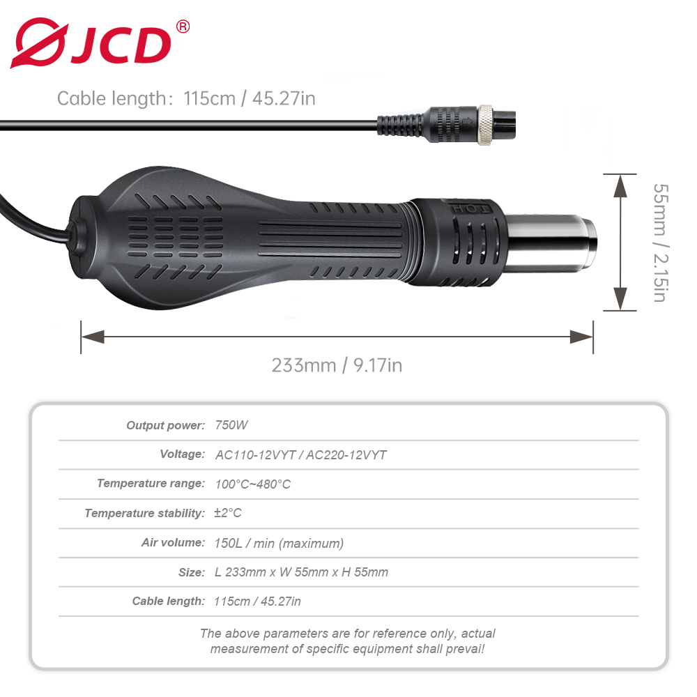 JCD Pistol Udara Panas Stasiun - Heat Gun Variable ulasan dan harga