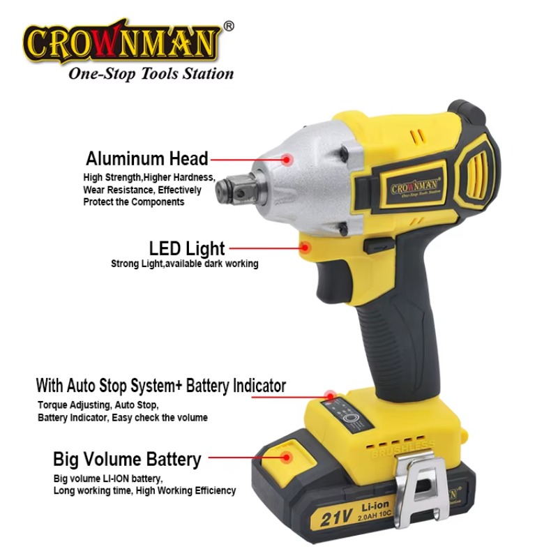 Obeng Impack Tanpa Kabel Brush - Power Tools Impact Wrench ulasan dan harga