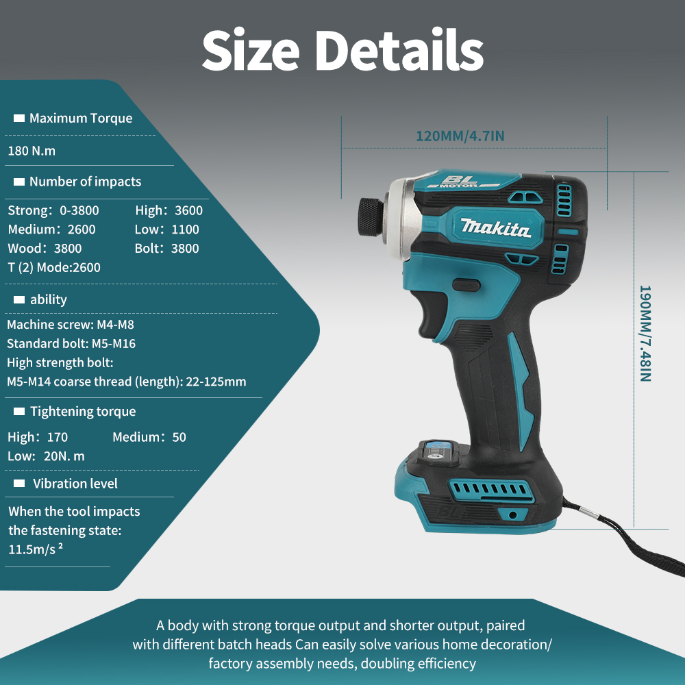 Makita DTW285+DTD171 Perkakas  - Power Tools Impact Wrench ulasan dan harga