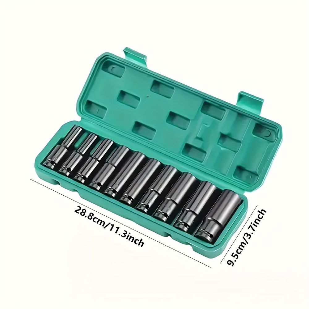 10pcs Soket Daya 1/2 Inci 8-24 - Power Tools Impact Wrench ulasan dan harga