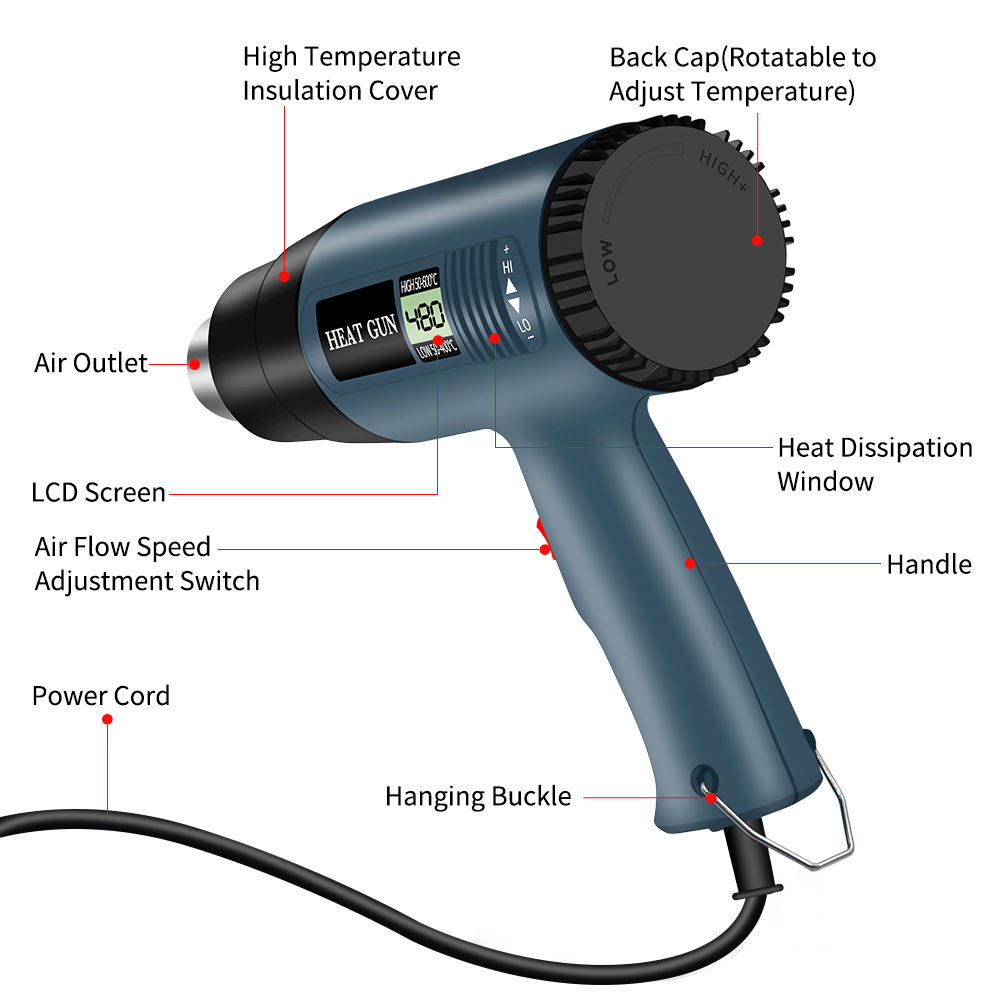 2000 Watt Pemanas Cepat Suhu V - Heat Gun Variable ulasan dan harga